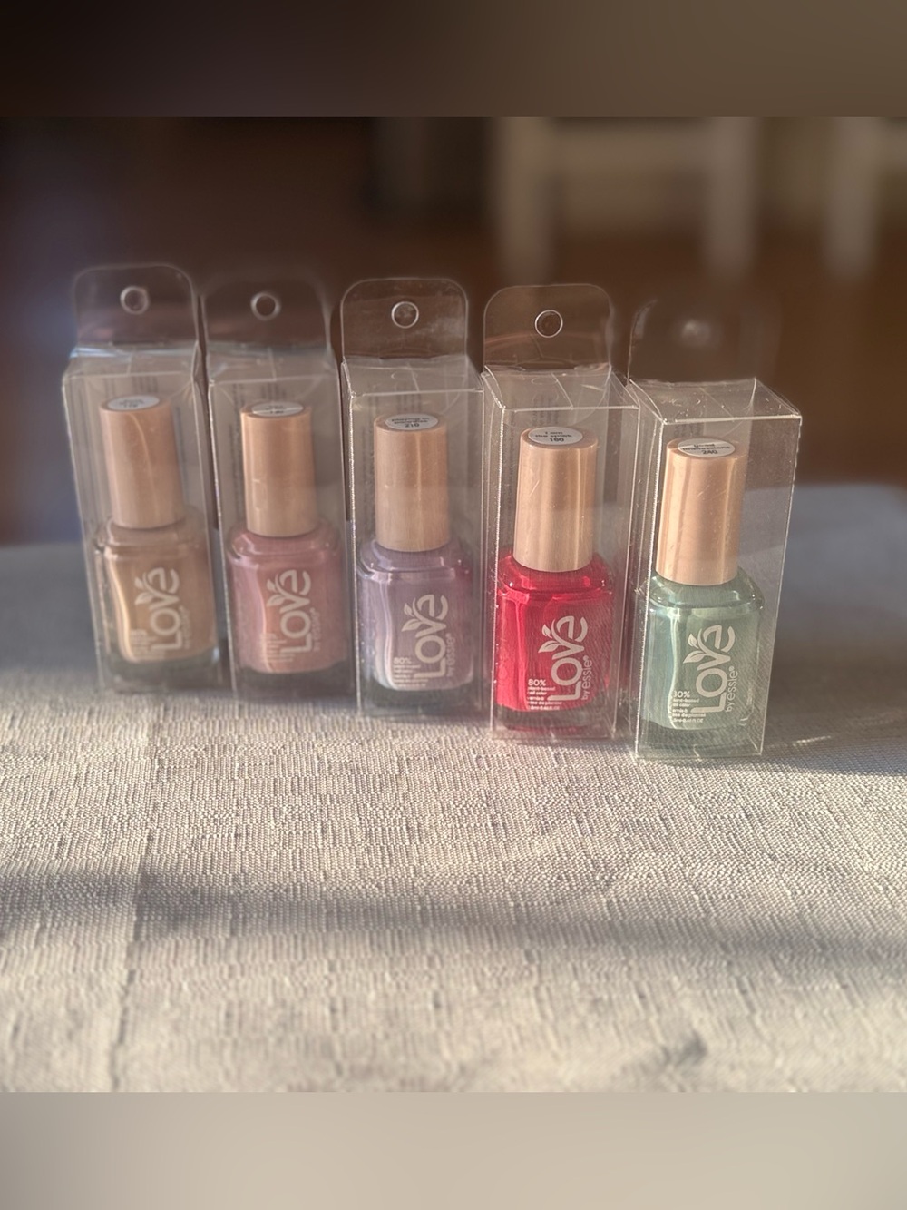 LOVE by Essie Plant-Based Nail Polish 5-Piece Set Vegan New in Box